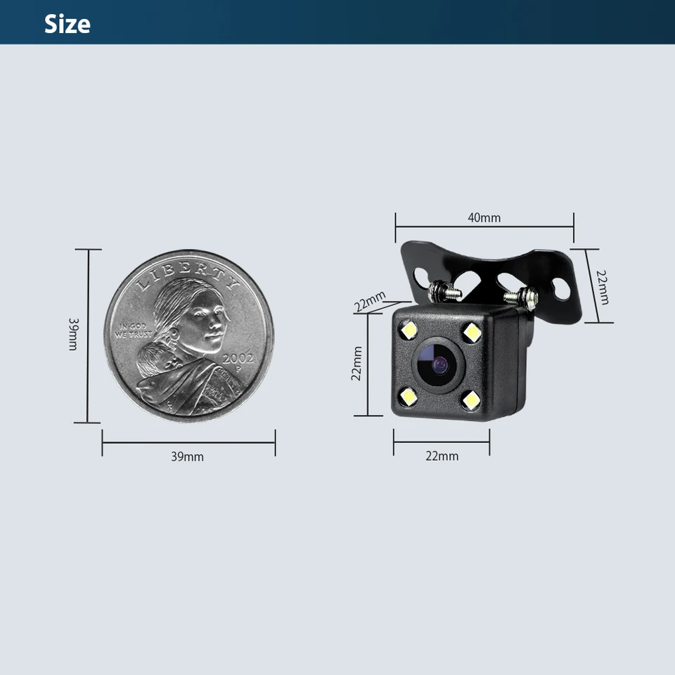 Camera Retrovisione Notturna Portatarga Con Telecamera Di - Foto 3