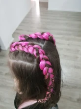 Miss Rola-extensiones de cabello sintético para mujer extensiones de cabello sintético liso de 24 pulgadas, con trenzas Jumbo preestiradas de color rubio y rosa, venta al por mayor, pelo Kanekalon