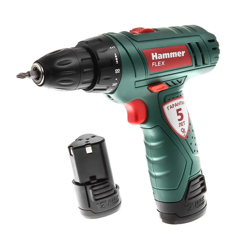 Дрель аккумуляторная HAMMER ACD12/2LE