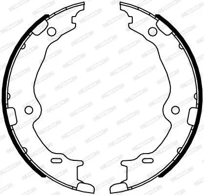 Колодки барабанные ручника Lexus LS 4.6/5.0h 06 FERODO FSB4123