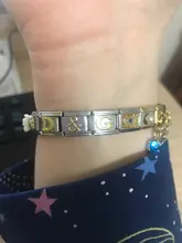 Hapiship-brazalete con amuleto italiano de acero inoxidable, joyería de 9mm de ancho, Original, Margarita, corazón, estrella, mariposa, corona, Princesa, DJ01