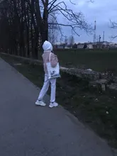 Bolso de lona de gran capacidad con impresión divertida de onda japonesa, bolso de hombro femenino de moda Harajuku con dibujos y letras Ulzzang con cremallera