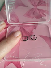 ROXI-Pendientes redondos de geometría para Mujer, aretes redondos de Plata de Ley 925, dorados, brillantes, Vintage