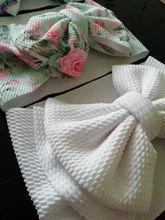 Diadema de lazo grande para bebé, bandana de lazo grande para la cabeza, lazo grande