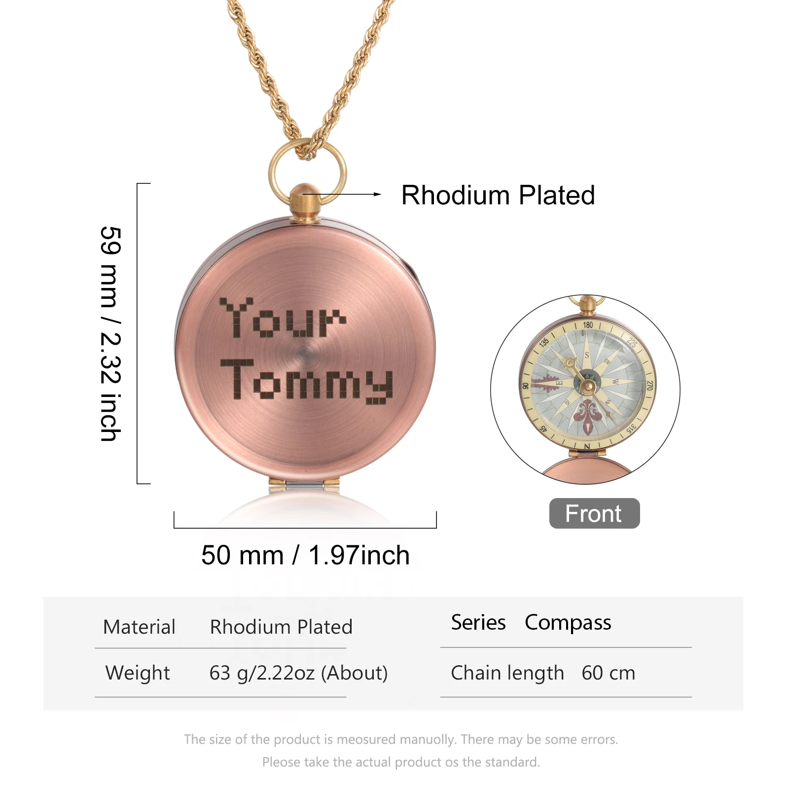 Camping Survival Compass Metal Pocket Compass"TOMMY”“TUBBO” Kids Compass for Hiking Hunting Outdoor Military Navigation Tool 6