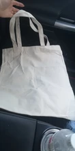 Bolso de compras de lona blanca, bolsa de hombro plegable Eco reutilizable, bolso grande de tela, bolsa de mano de algodón para bolsas de compra Mujer