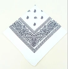 Pañuelo cuadrado de Cachemira roja para mujer, hombre, niño y niña, Bandana 2020 algodón, moda de Hip Hop, 54cm x 54cm, negro, 100%