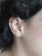 WANTME-Mini pendientes minimalistas de 100% Plata de Ley 925 auténtica para mujer y niña, con pasador muy pequeño, con personalidad, regalo para adolescentes