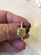 De Lujo mujer chica de cristal anillo de piedra de circonia cúbica bohemios plata Color blanco rosa amarillo anillo promesa anillos de compromiso para las mujeres