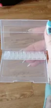 Caja de almacenamiento de acrílico con 20 ranuras para brocas de uñas, soporte vacío para fresas, recipiente de exhibición, accesorios de manicura, LAA35-2
