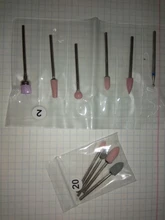Broca de corindón para uñas, fresa eléctrica giratoria para manicura, cepillo de rebaba, juego de Gel para quitar, accesorios de herramientas de arte de uñas, 6 uds.