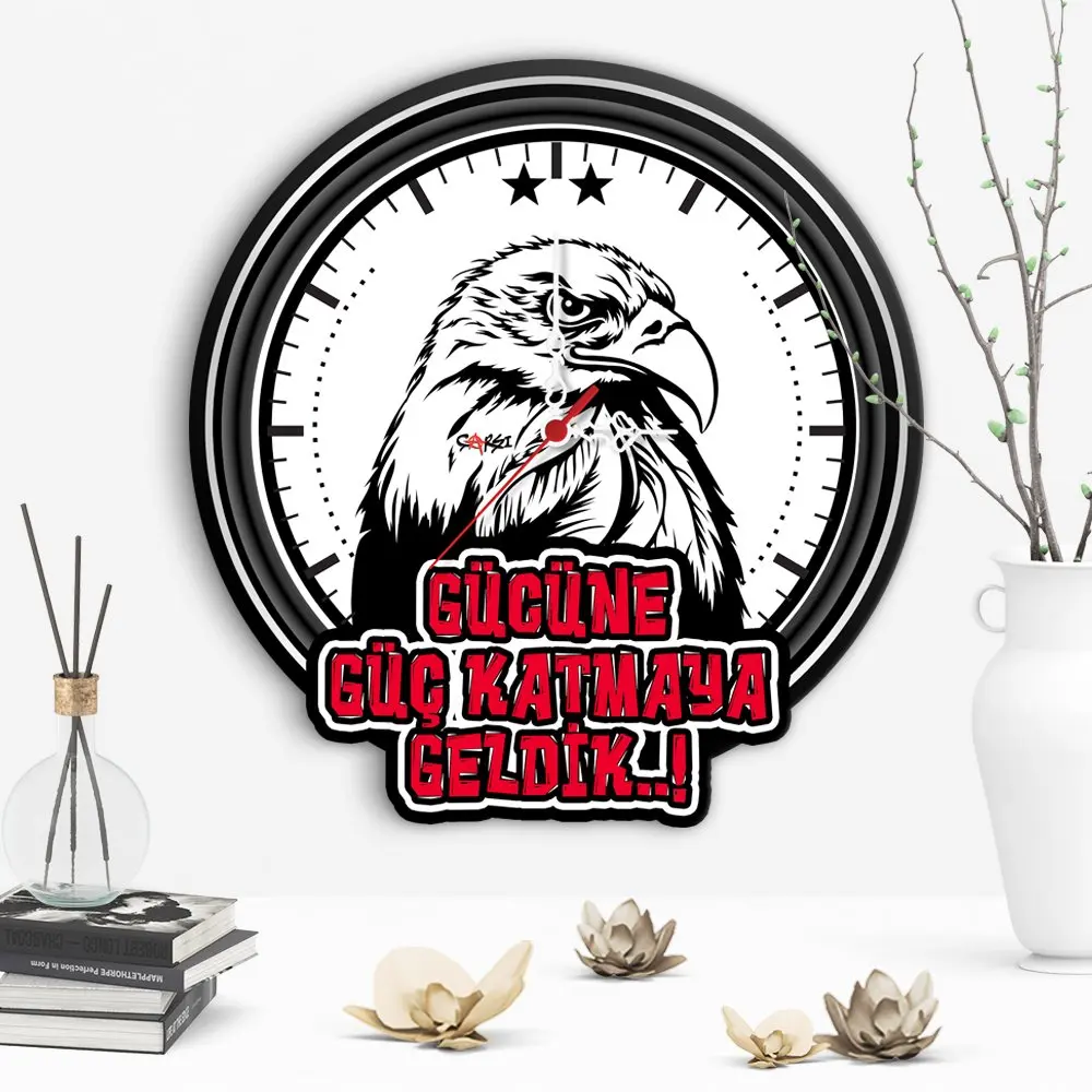 Decorative Black White Design Wooden Wall Clock-1 | Дом и сад