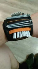 Geoeon-pulsera magnética multifunción de tela Oxford, bolsa de herramientas portátil, herramienta de muñeca para electricista, varias herramientas de fijación, D35