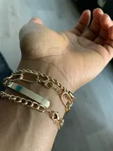 Tocona 4 unids/set Bohemia Color oro pulseras para las mujeres con encanto de aleación de Metal partido brazalete accesorios de regalo de joyería 16298