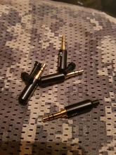 Earphone-Plug Tail-Plug-Clamps Wire-Connector Gold-Plated Jack-3.5 Stereo Aluminum 1pc