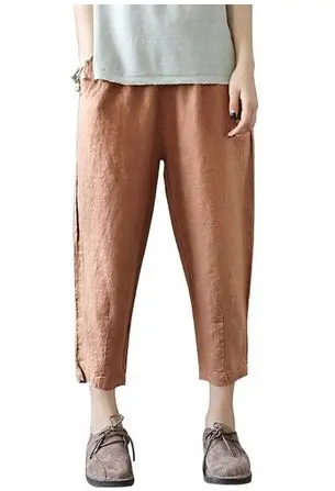 YIL554 Vintage Women Linen Pants Plus Size 2019 Summer Pant Capris Loose Thin Fabric Linen YIL554 Vintage Women Linen Pants Plus Size 2019 Summer Pant Capris Loose Thin Fabric Linen