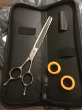 7 inch right handed  curved dog grooming chunker scissor