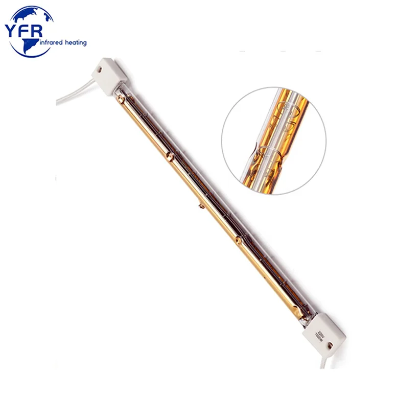 

Half White Good Quality Heating Lamp Infrared Halogen Heating Element 495mm 400V 2500W，SM102-SW-A , 3500W 1100mm