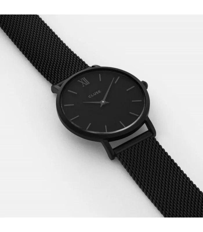 Часы CLUSE MINUIT MESH полностью черные CL30011