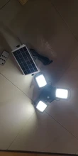 Solar-Light Remote-Control Solar-Garden-Lamps 3-Lamp-Head Outdoor Waterproof 60 Led 