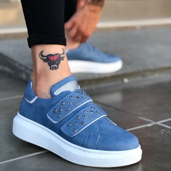 

BOA Hook & Loop Blue Men Shoes High Quality 100% Vegan Leather Men Casual Shoes. Shoe, Sneaker Shoe, Van Shoe, Air Shoe, Basket Shoe, Flip Shoe, Trainer Shoe, Chaussure, Laofer Shoe, Gel Shoe, Young Man Shoes, Comfort