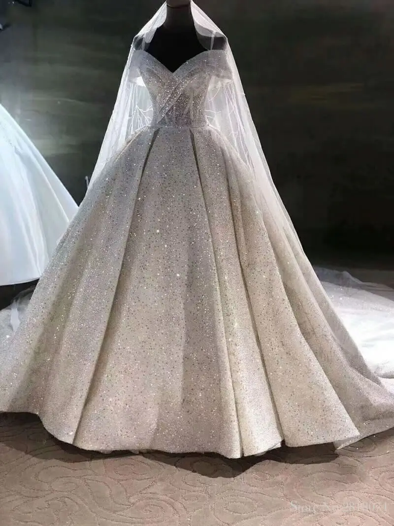 Vestidos De Novia, роскошное бальное платье, свадебное платье, вырез в виде сердца, короткие рукава, шнуровка сзади, свадебное платье для невесты