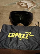 COPOZZ-Gafas de esquí de doble capa para hombre y mujer, máscara de esquí grande antiniebla, UV400, gafas de Snowboard, GOG-201 Pro