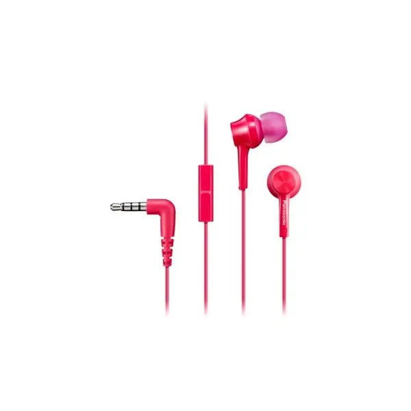 Headphones with Microphone In ear Panasonic Corp RP TCM115E Pink