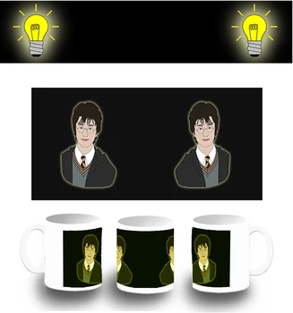 

CUP PHOTOLUMINESCENT BOY MAGICIAN WITH GLASSES glow mug