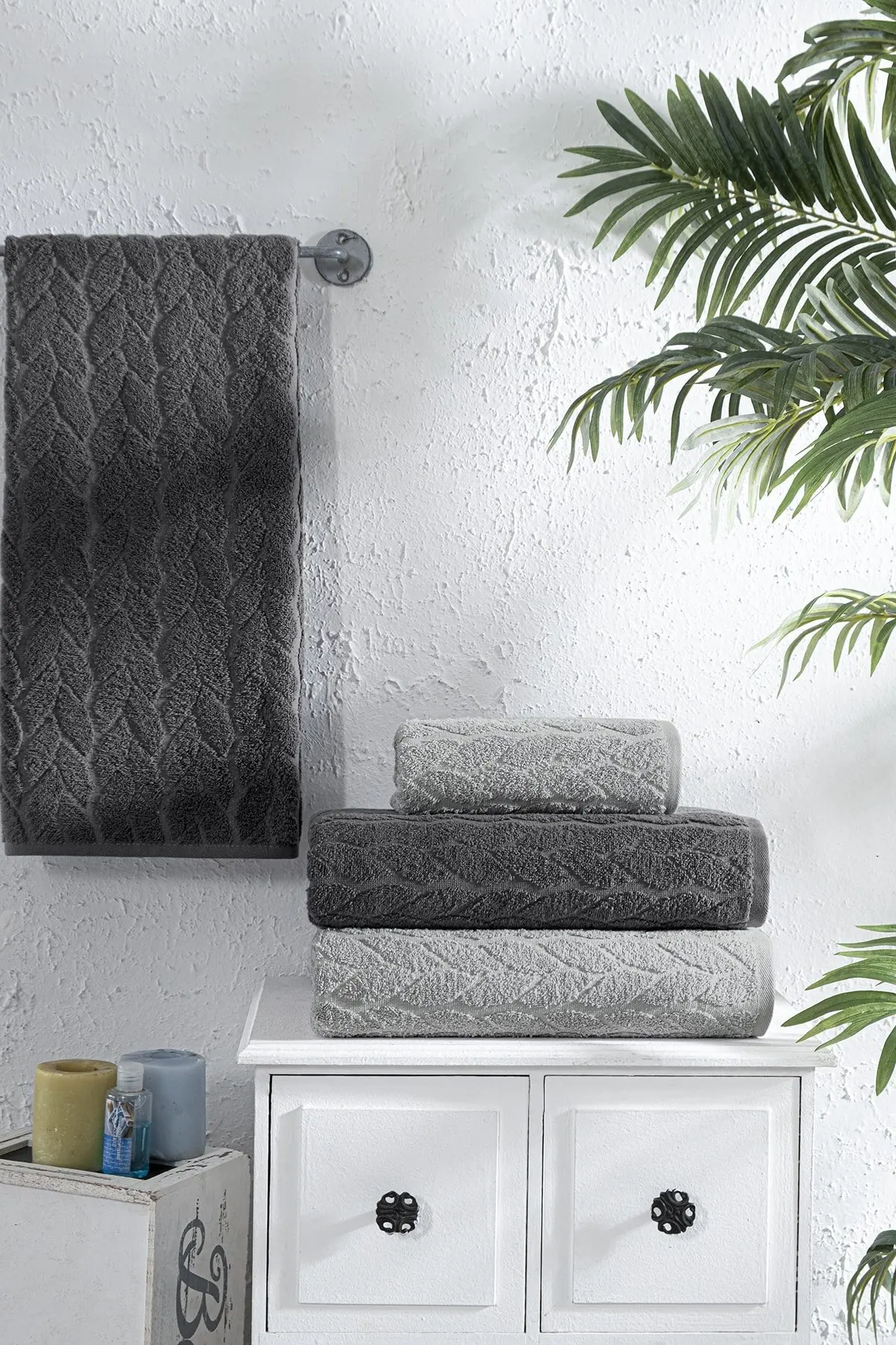 %100 Cotton Bath Towels Set Absorbent Solid Color Soft Friendly Face Hand Shower Terry For Bathroom 2pcs 70x140-50x90cm Beach
