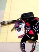 ¡Color aleatorio! 8 unidades/juego de tapas de silicona huecas para llaves, soporte para llaves, anillos de llavero elásticos, funda para llaves, bolsa organizadora, carteras