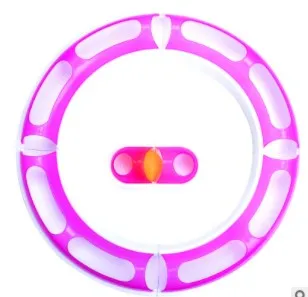 Игрушки для кошек, интерактивные кошачьи игрушки, игровой трек для кошек с мячом, мяч для кошек, игрушки для домашних животных, товар для домашнего животного - Цвет: pink
