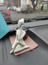 Ornament Figure Studio-Decor Abstract-Art Ceramic Yoga Poses Porcelain Lady Statue Home