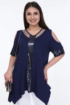 

Sans Textile Women Sequin And Tulle Detailed Tunik 65 N15754
