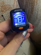 Guitar Tuner Chromatic Bass Ukulele Rotatable Black for Acoustic Lcd-Display