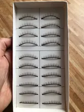 Muñecas marrones con pestañas postizas para niños, juguete de simulación corta, rizador Natural, accesorios para pestañas, regalos