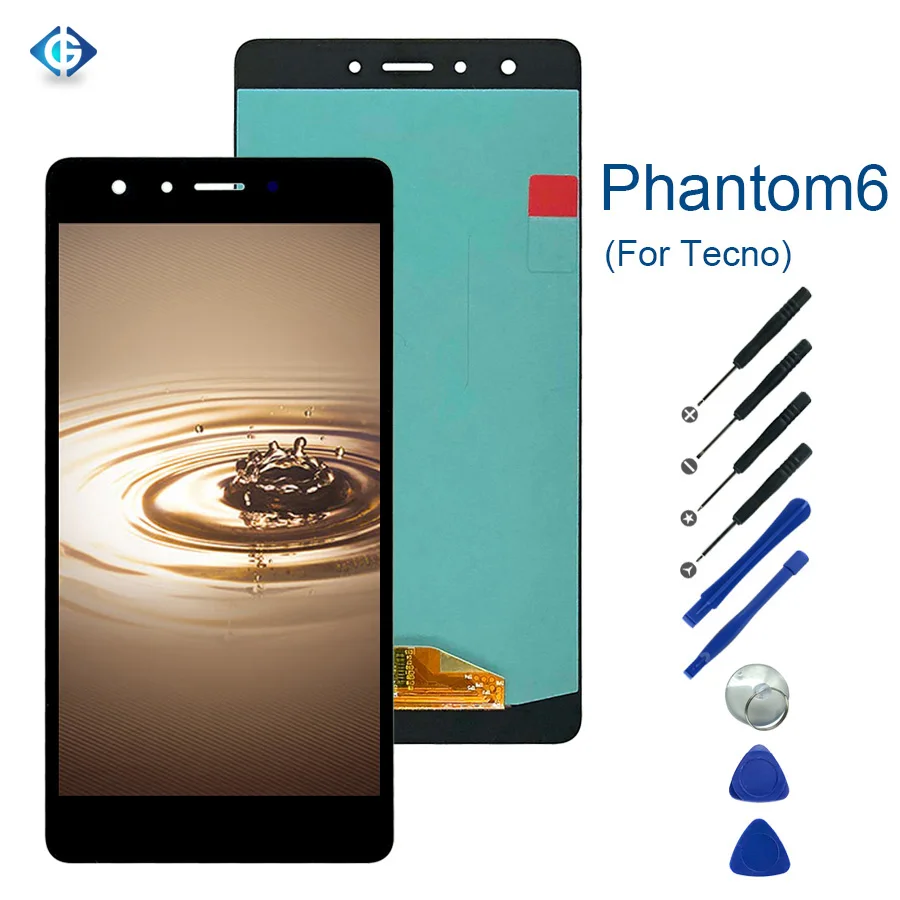 5," ЖК-дисплей для Tecno Phantom 6 ЖК-дисплей сенсорный экран дигитайзер сборка запасные части для Tecno Phantom 6 сенсорный экран сенсор