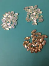 Beads Jewelry Necklace Earrings-Making Laser-Glass-Beads Transparent Findings Ab Color