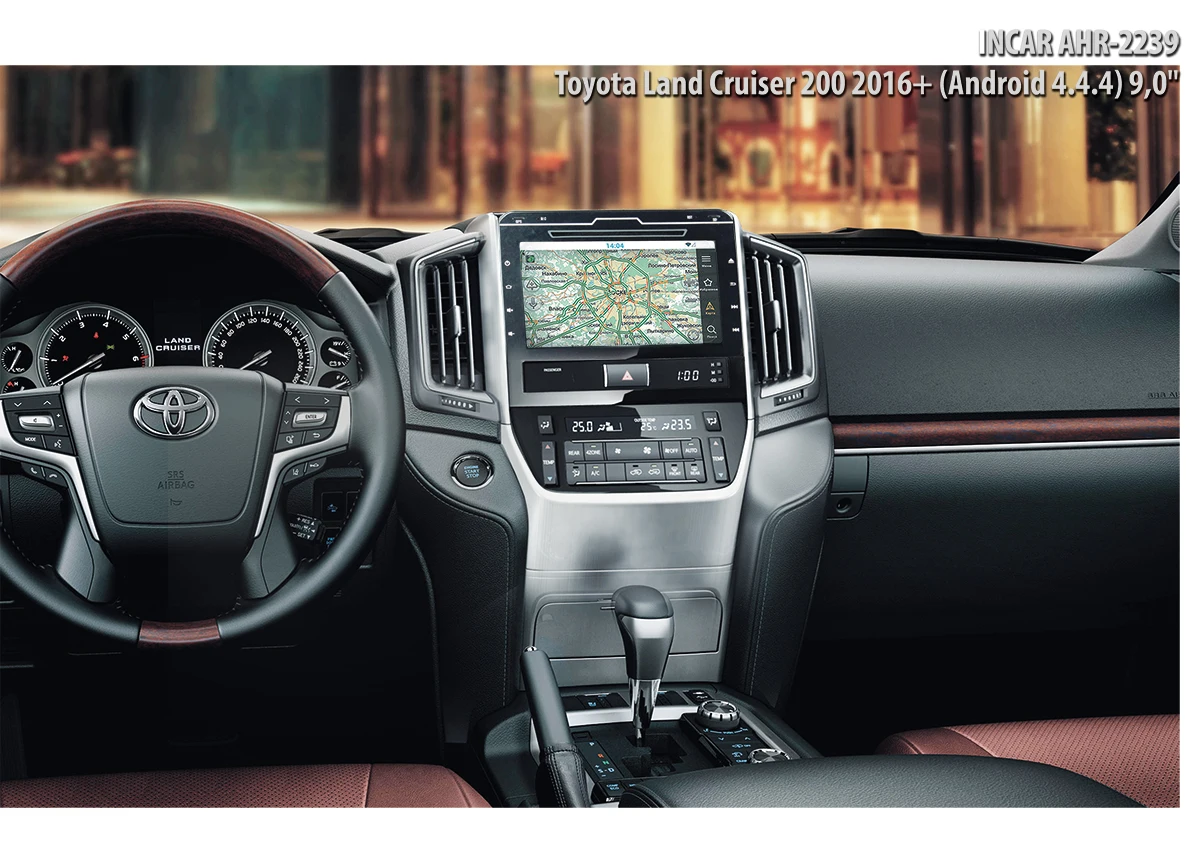 Штатная магнитола Incar AHR-2239 TOYOTA Land Cruiser 200(+) Android 4.4.4(+ Камера заднего вида в подарок