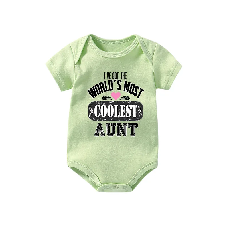 coolest aunt У меня самый крутой в мире детский белый наряд для тети 0-12 месяцев, Одежда для новорожденных девочек/мальчиков, белый комбинезон, мама/папа - Цвет: coolest aunt