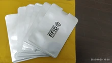 Funda antiescáner para tarjetas de crédito, Protector de tarjetas RFID, lámina de aluminio antimagnética, tarjetero para tarjetas bancarias, 10 Uds.