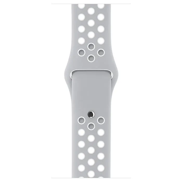 Ремешок спортивный для часов Apple Watch Band 38 40(Серо-белый