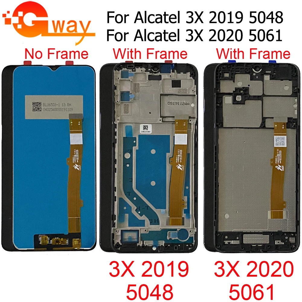 

For Alcatel 3X 2020 LCD Sensor Display 5061U 5061K LCD Screen Touch Display Assembly ALCATEL 3X 2019 5048A 5048Y 5048U 5048I LCD