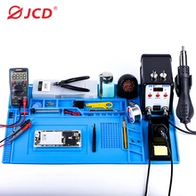 

ESD Heat Insulation Soldering Working Mat With Magnet Silicone Insulation Pad High Temperature Resistance Welding Working Mat