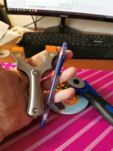 Tirachinas profesional de acero inoxidable para caza, potente tirachinas de goma para deportes al aire libre