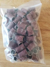 XCAN-Juego de tambor de lijado #80 #100 #120, grano con mandril de lijado de 6,35mm y 12,7mm para herramientas rotativas Dremel, bandas de lijado