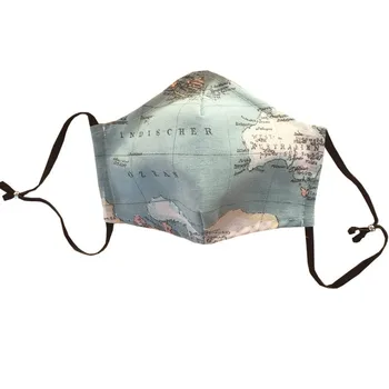 

Face mask storage reusable with fabric filter washable covering mouth nose higienica Blue