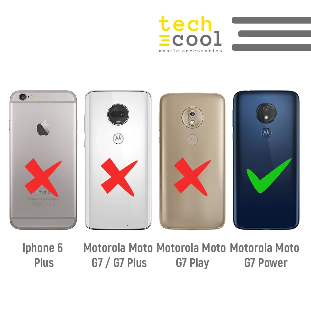 FunnyTech®Чехол-подставка для Motorola Moto Silicone G7 power L nightster Christmas vers. Черный