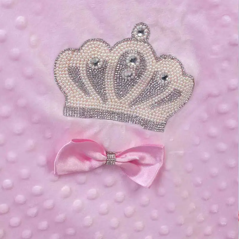 Personalized Baby Name Embroidered Blanket King Queen Babies Girls Boys