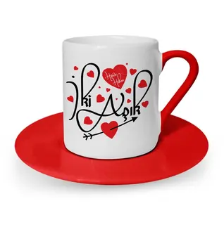 

Personalized Valentine 'S Day Themed Red Turkish coffee Cup-19
